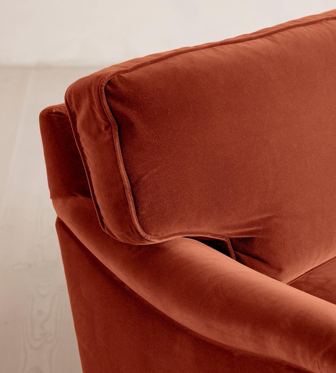 Arundel Three Seater Sofa - Velvet Rust - Images - Image 6