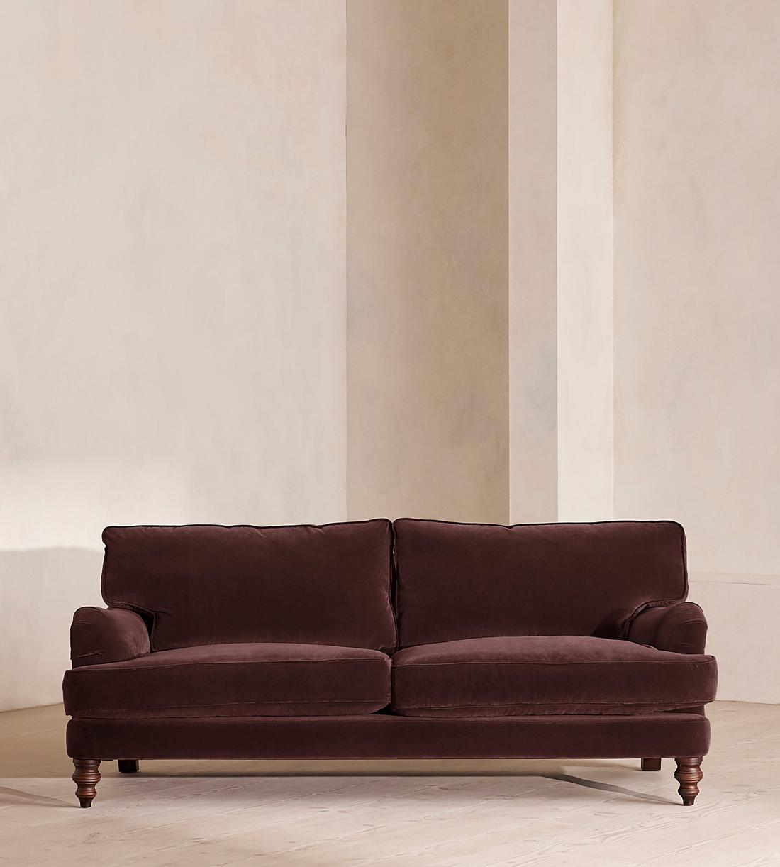Arundel Three Seater Sofa - Velvet - Aubergine - Listing - Image 1