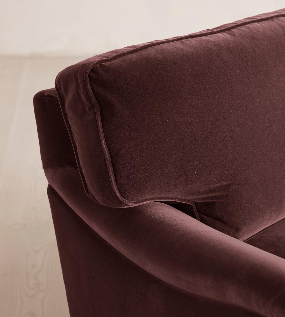 Arundel Three Seater Sofa - Velvet - Aubergine - Images - Image 5
