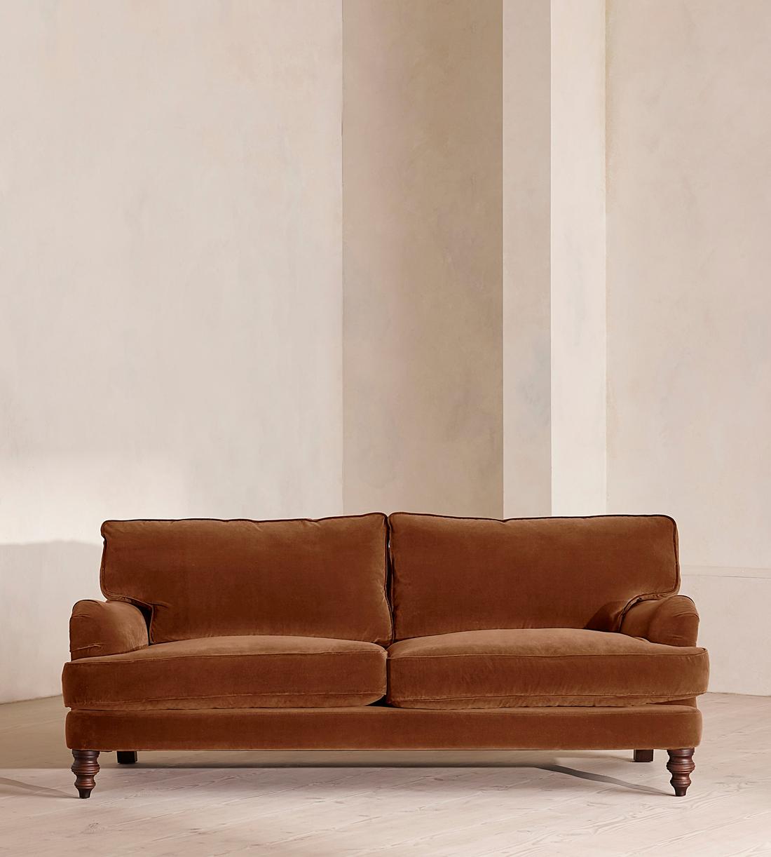 Arundel Three Seater Sofa - Velvet - Cinnamon - Listing - Image 1