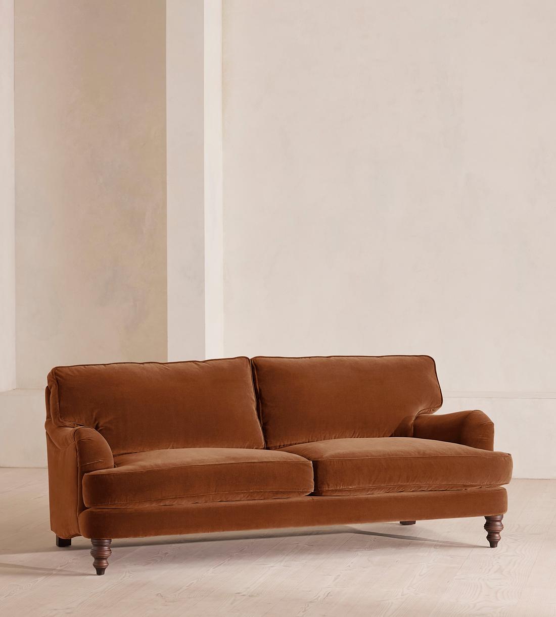 Arundel Three Seater Sofa - Velvet - Cinnamon - Listing - Image 2