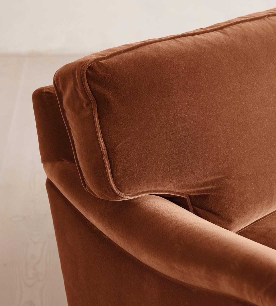 Arundel Three Seater Sofa - Velvet - Cinnamon - Images - Image 5