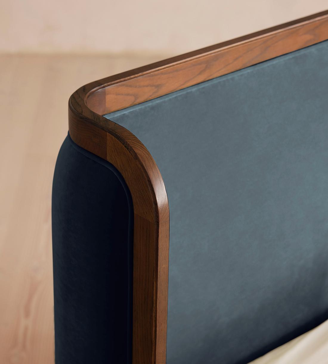 Belsa Bed - Super king - Velvet - Grey Blue - Images - Image 3