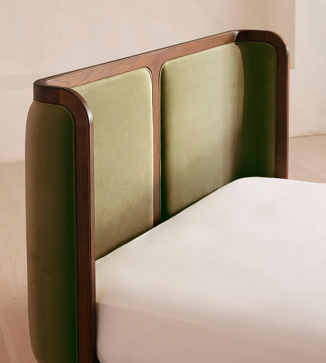 Belsa Bed - Super king - Velvet - Lichen - Images - Image 6