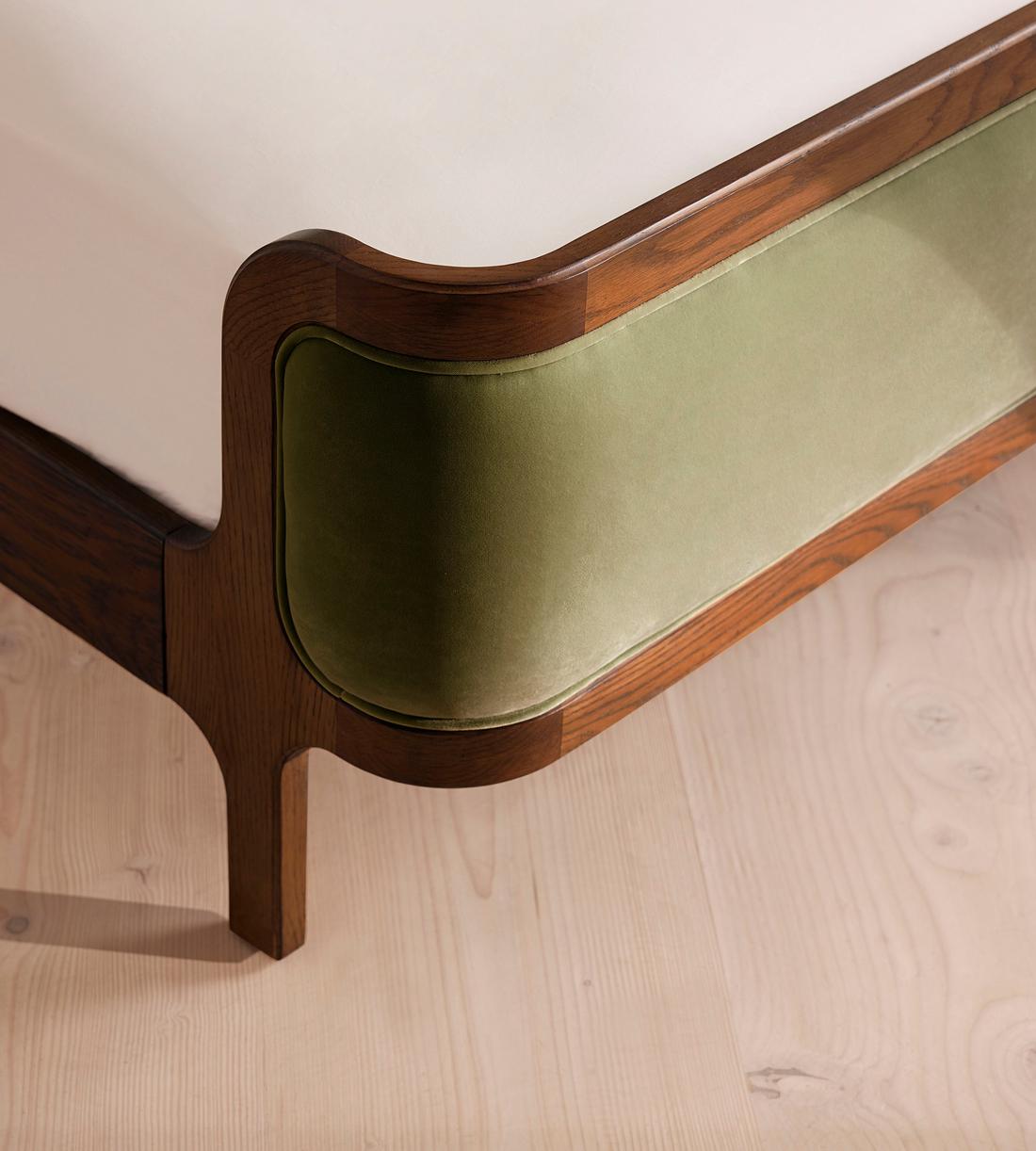 Belsa Bed - Super king - Velvet - Lichen - Images - Image 7