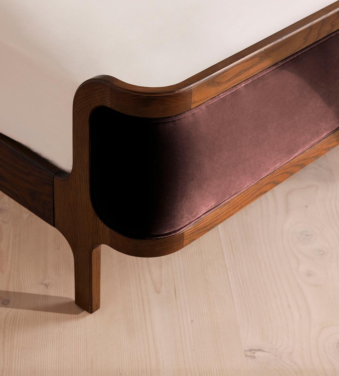 Belsa Bed - King - Velvet - Aubergine - UK - Images - Image 6