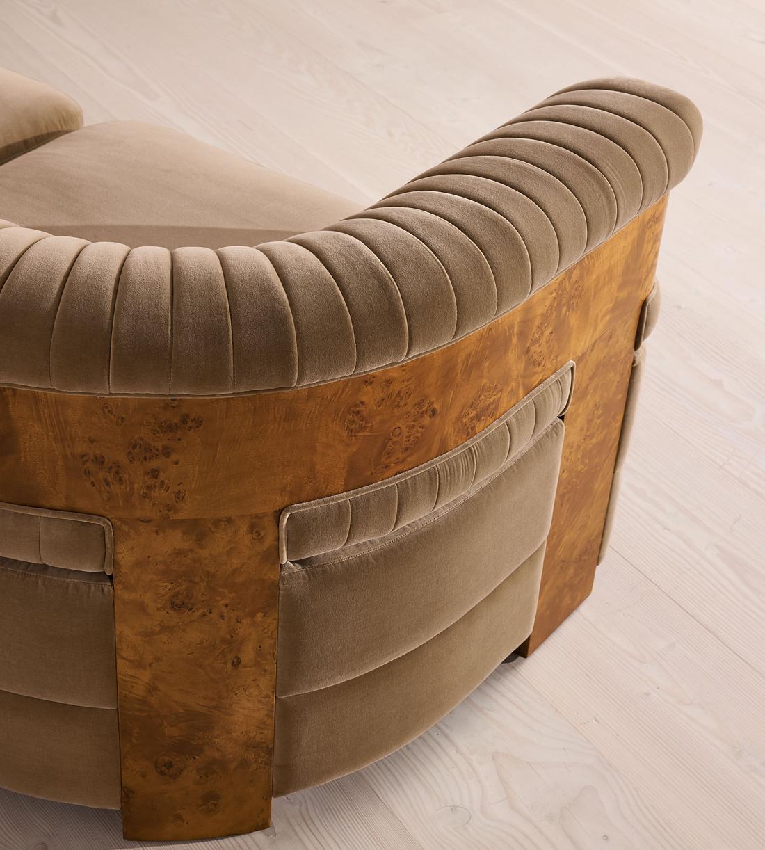 Caleb Modular Sofa - Three Seater - Velvet - Truffle - Dark Burl - UK - Images - Image 5