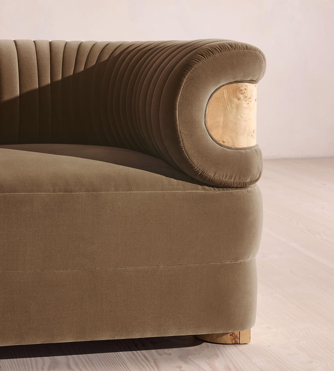 Caleb Armchair - Blonde Burl - Velvet - Truffle - UK - Images - Image 6
