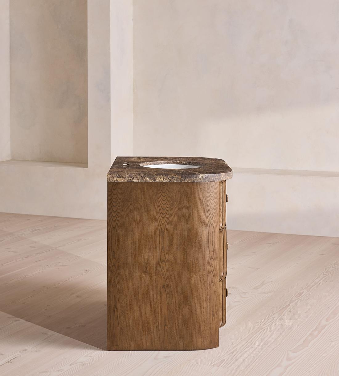 Devon Single Vanity - Dark Emperador - Images - Image 7