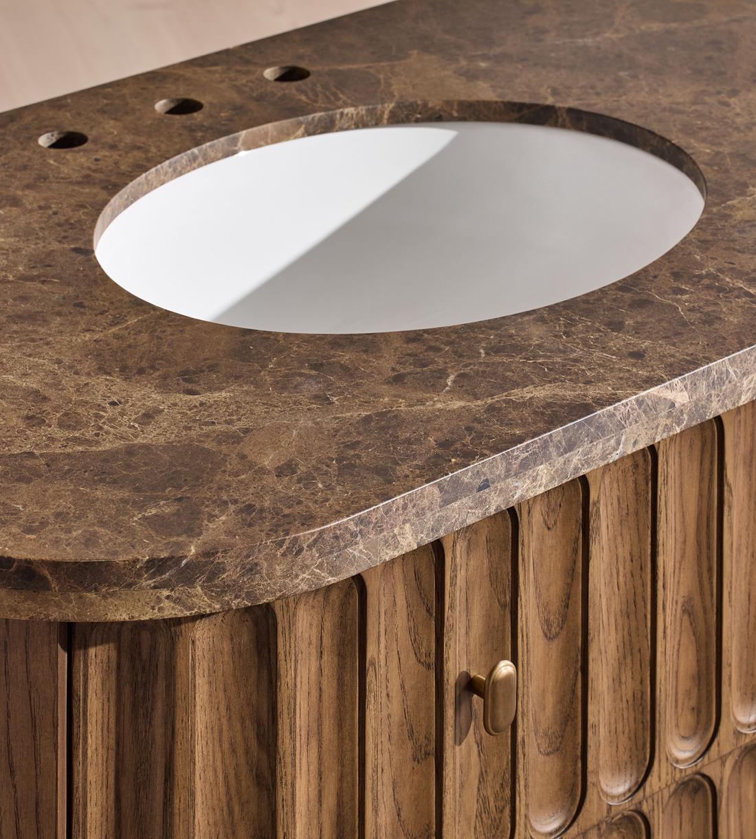 Devon Double Vanity - Dark Emperador - Images - Image 9
