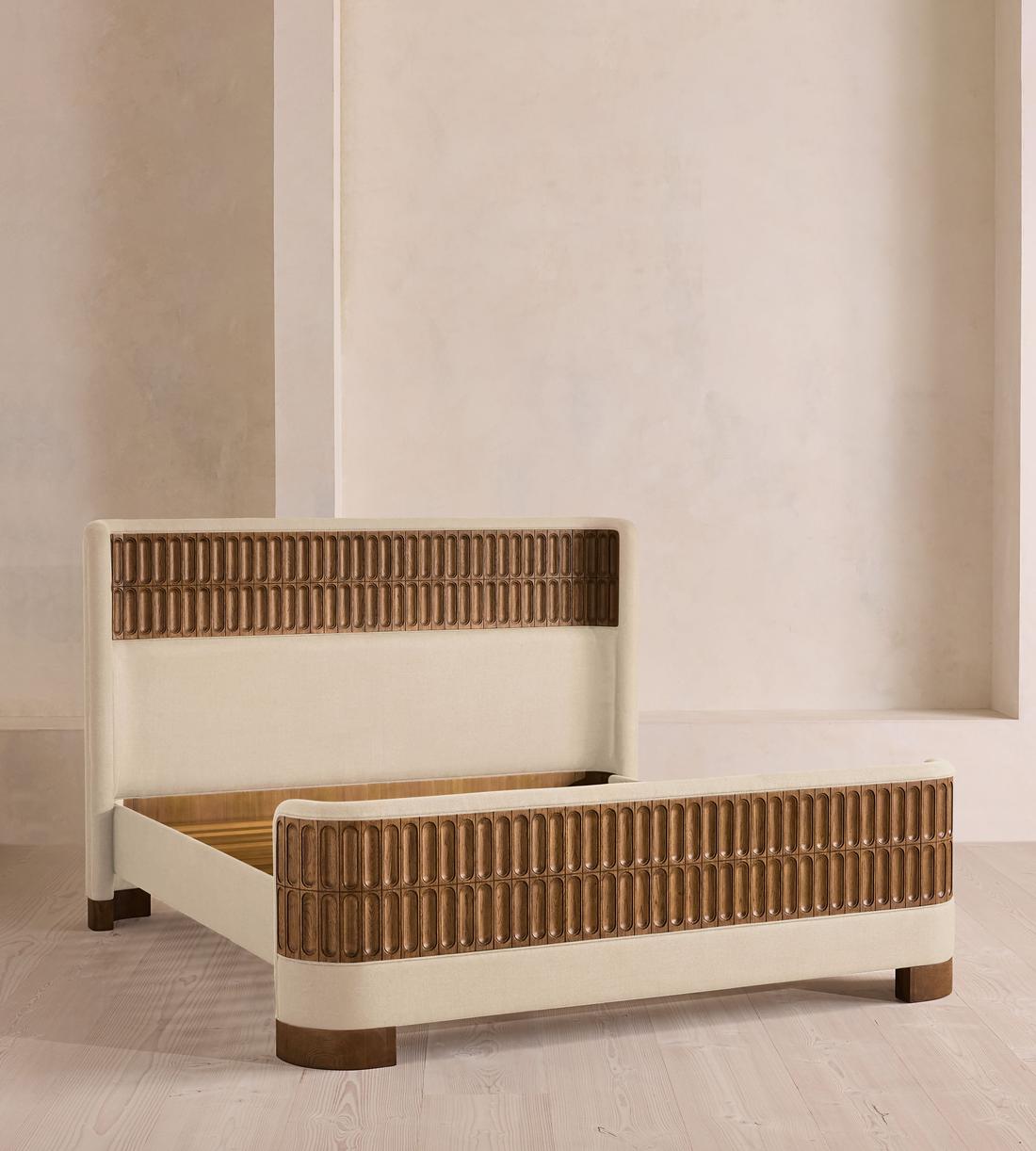 Devon Bed - Queen - Linen - Bisque - US - Images - Image 3
