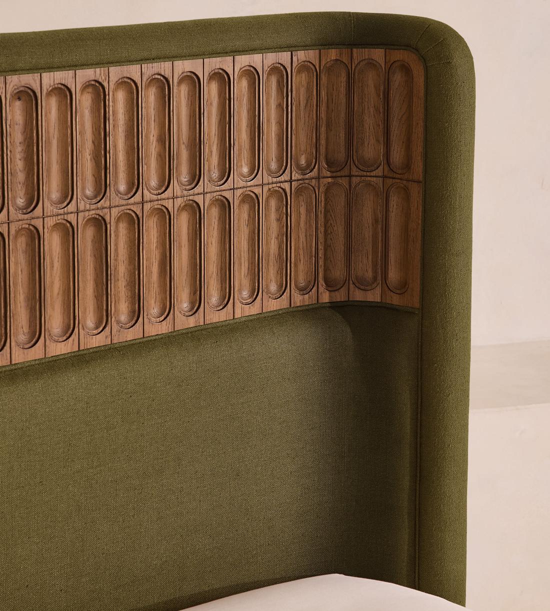 Devon Bed - Queen - Linen - Olive - US - Images - Image 6