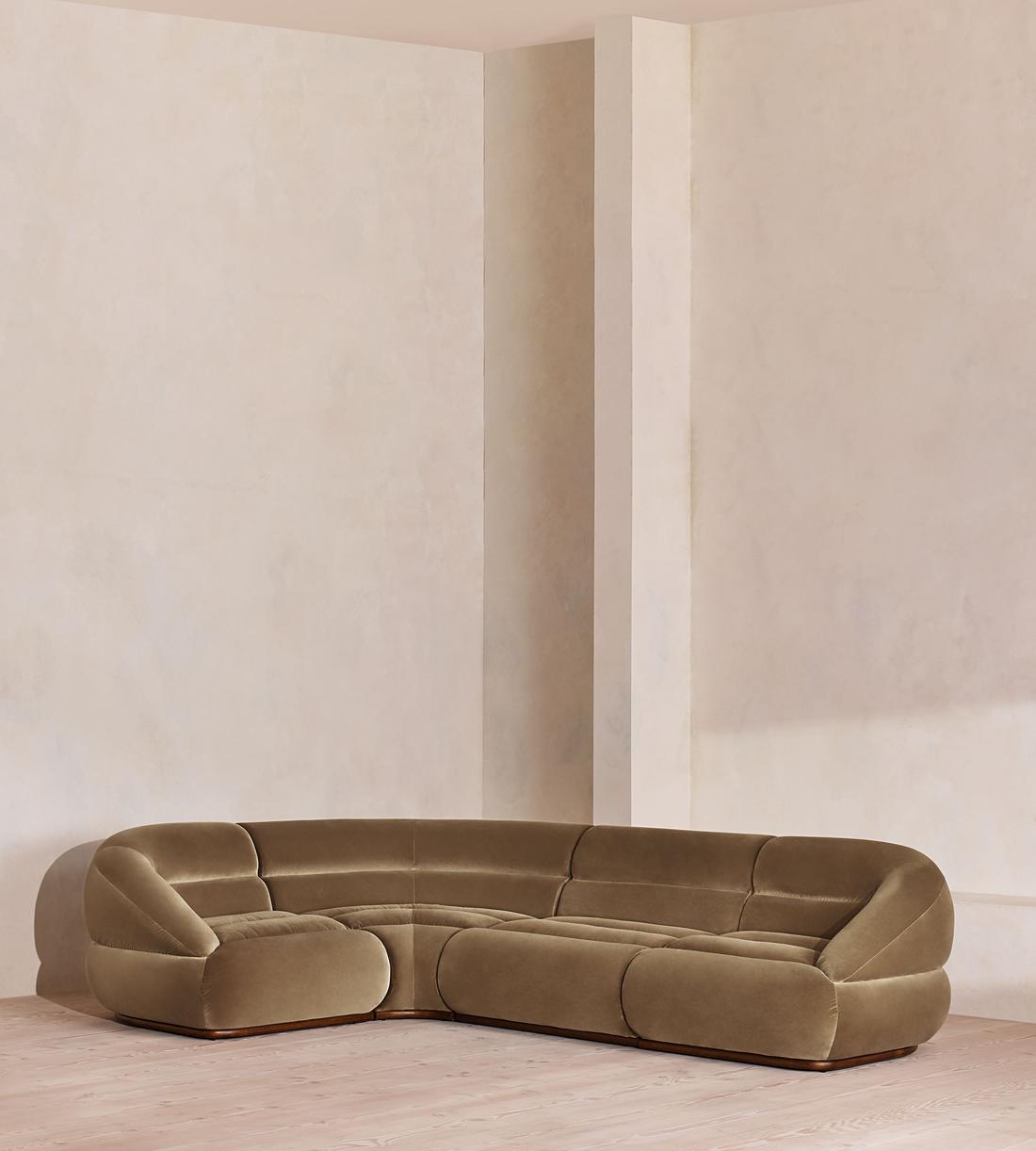 Edison Modular Sofa - L-Shape Sofa - Velvet - Truffle UK - Listing - Image 1