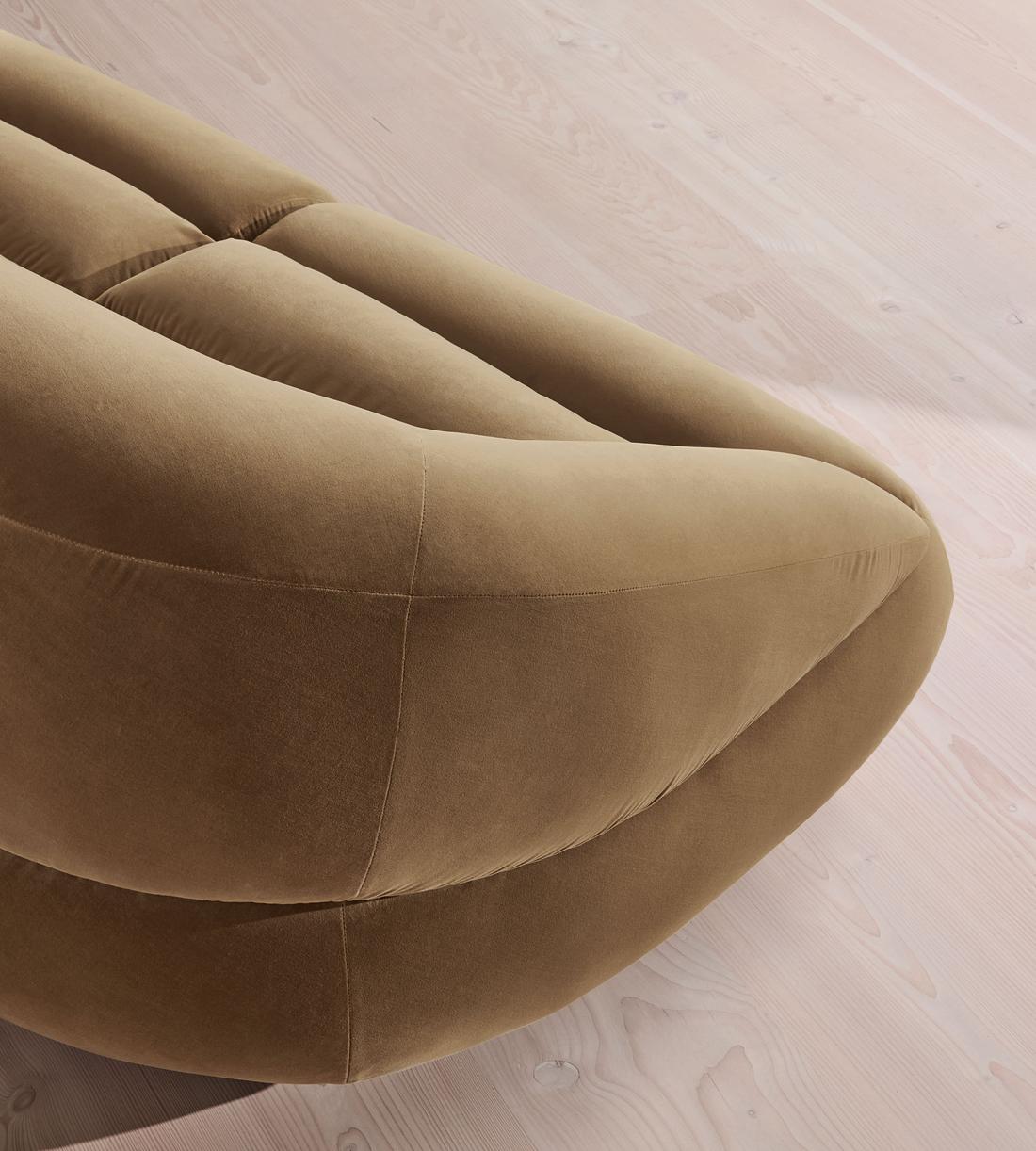 Edison Sectional Sofa - L-Shape Sofa - Velvet - Truffle US - Images - Image 5