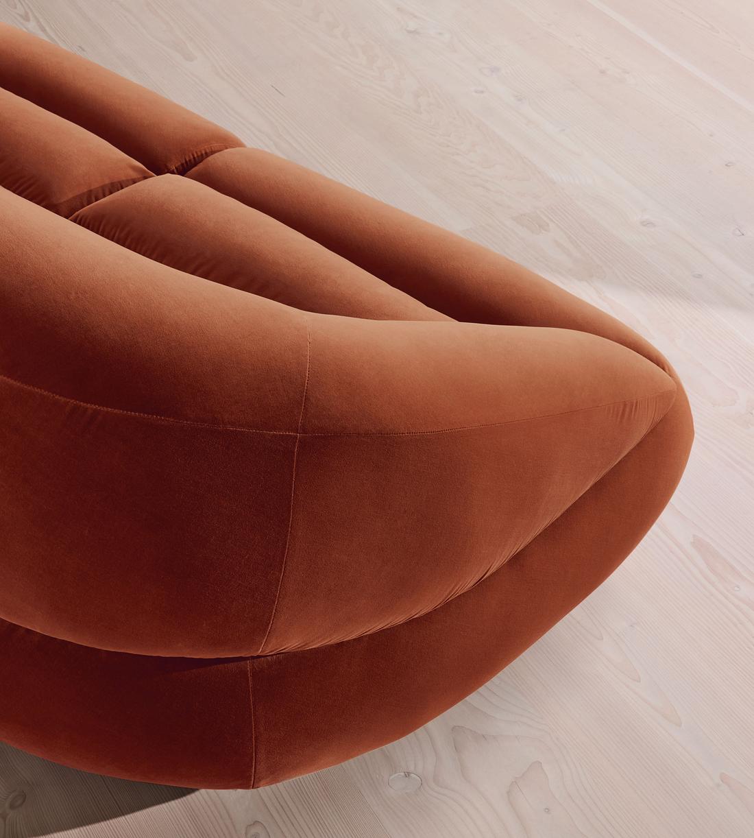 Edison Modular Sofa - Four Seater - Velvet - Rust UK - Images - Image 5