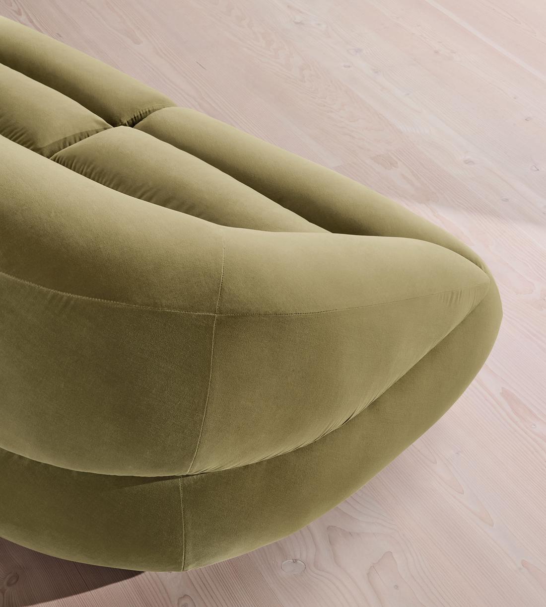 Edison Sectional Sofa - Four Seater - Velvet - Lichen US - Images - Image 5