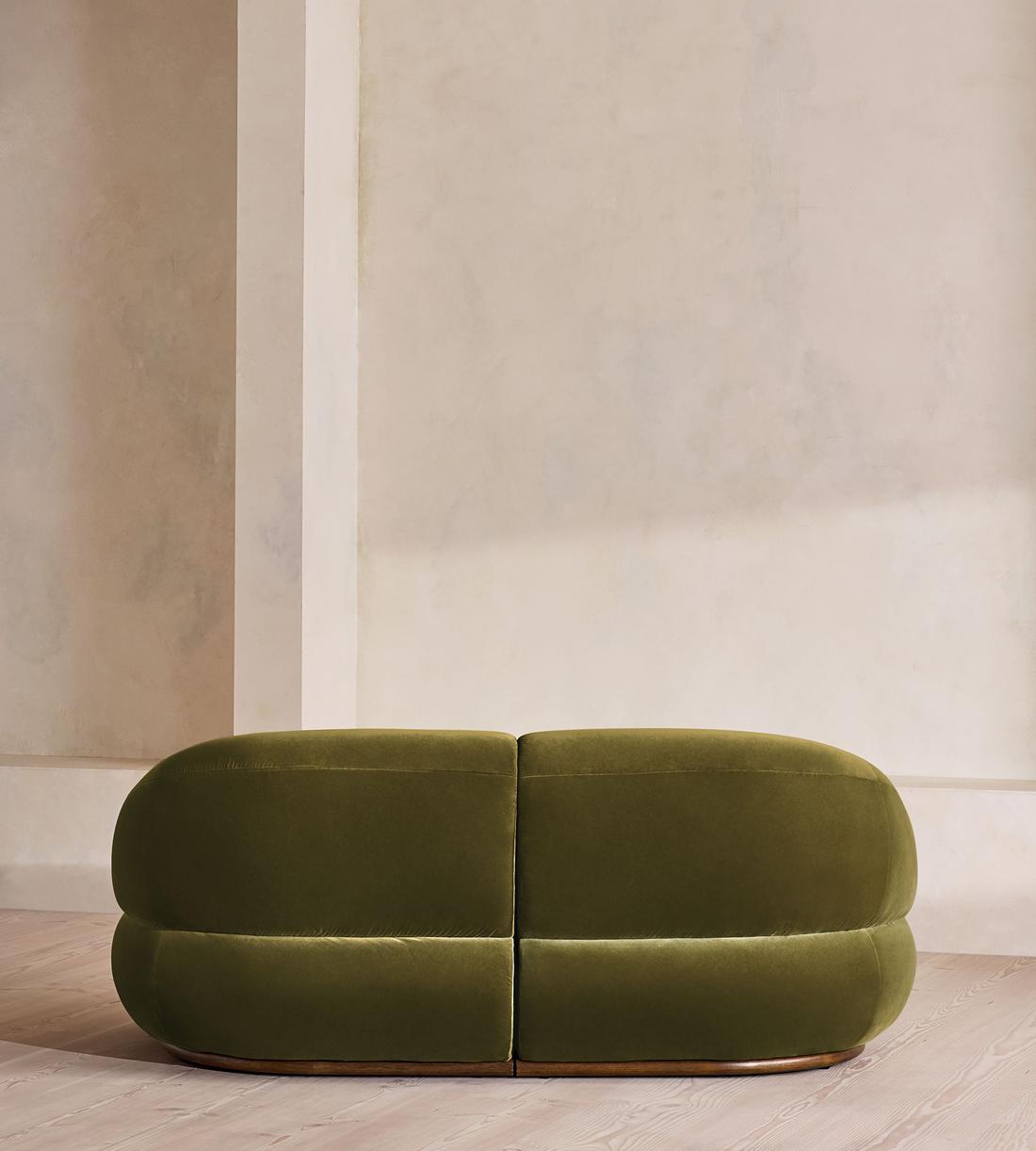 Edison Modular Sofa - Three Seater - Velvet - Olive UK - Images - Image 4