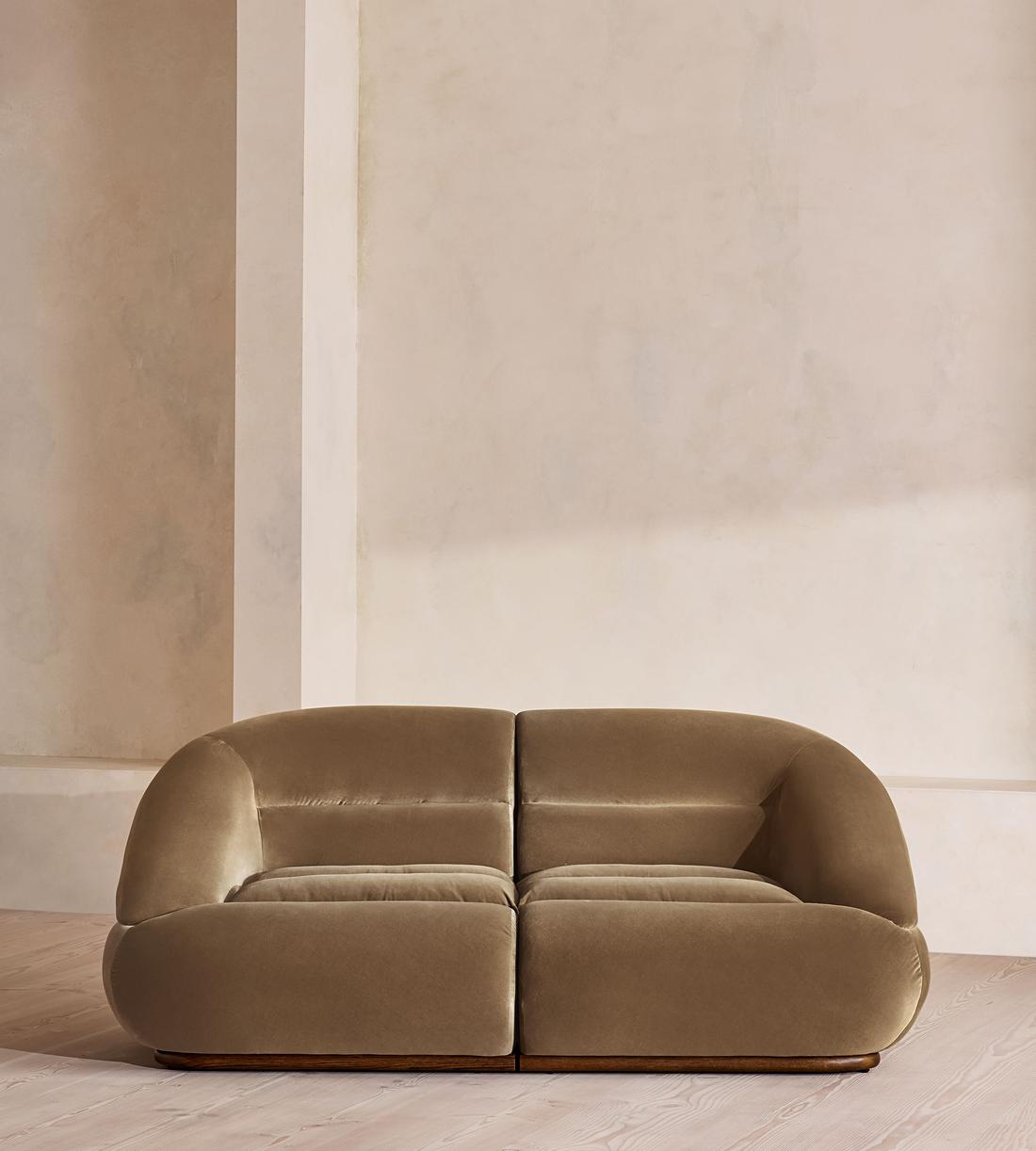 Edison Sectional Sofa - Three Seater - Velvet - Truffle US - Listing - Image 1
