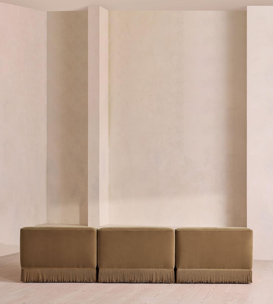 Elowen Sectional Sofa - Four Seater - Velvet - Truffle - US - Images - Image 4