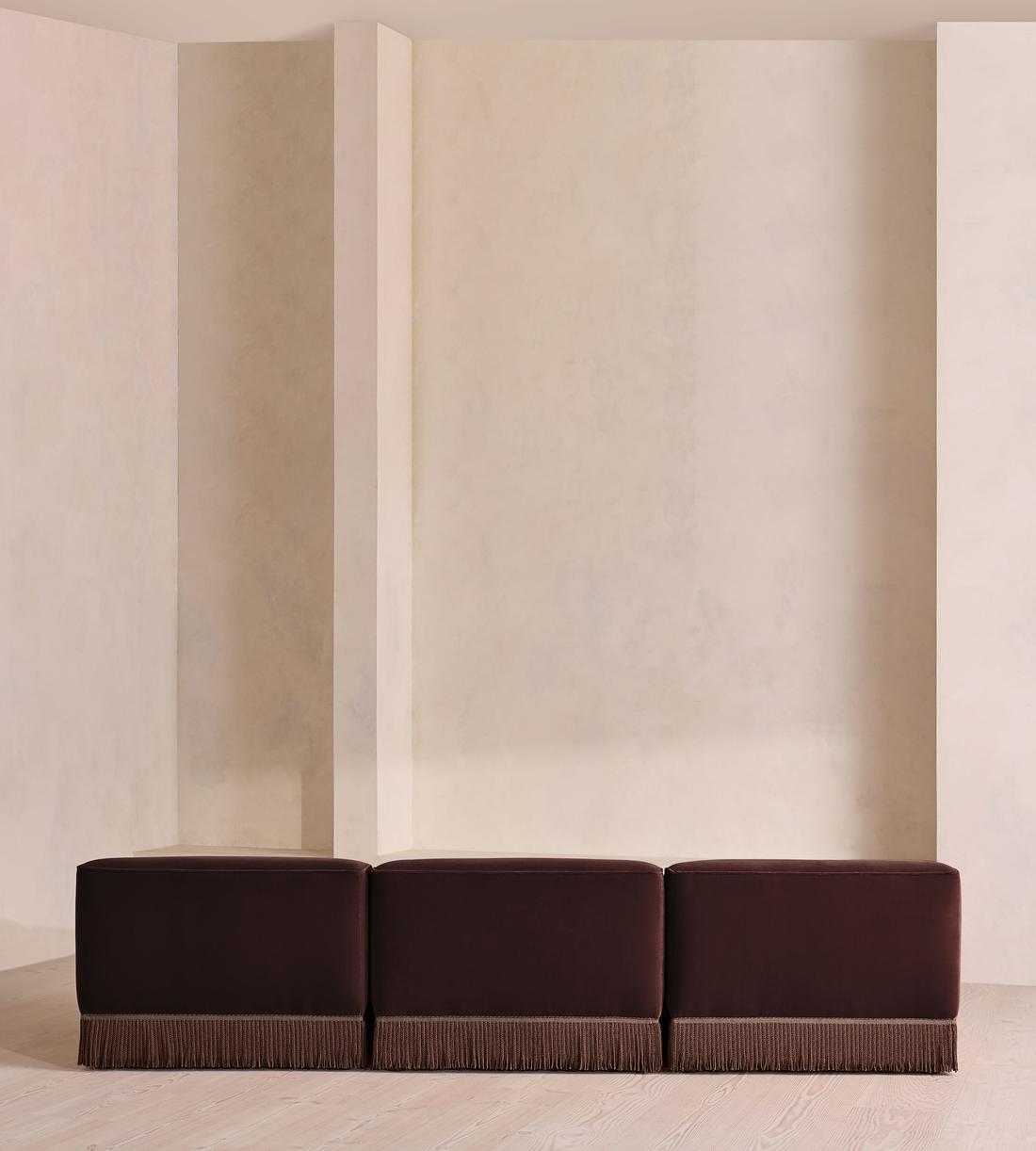 Elowen Modular Sofa - Four Seater - Velvet - Aubergine - UK - Images - Image 4