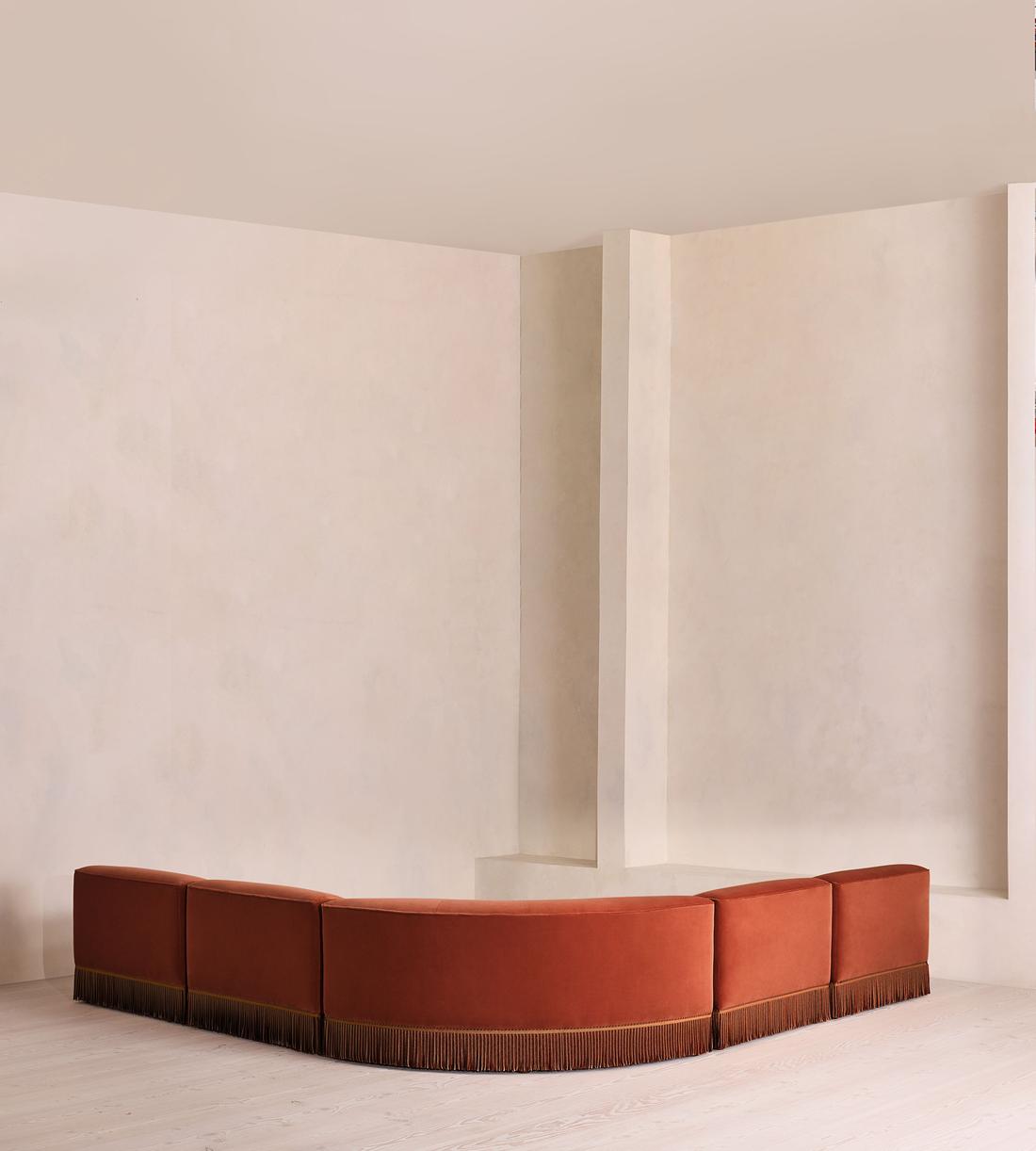 Elowen Modular Sofa - Corner Sofa - Velvet - Rust UK - Images - Image 3