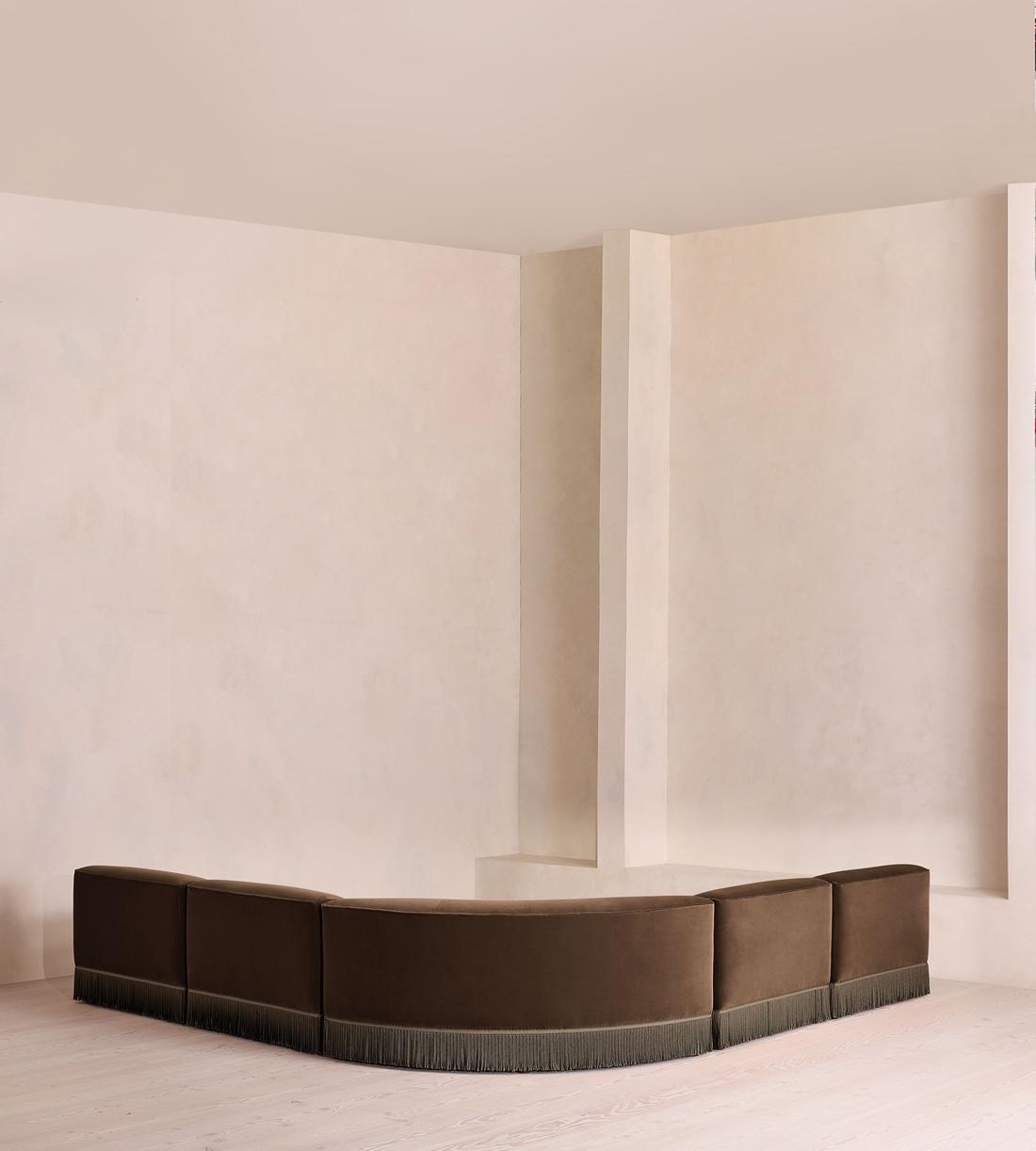 Elowen Modular Sofa - Corner Sofa - Velvet - Chocolate UK - Images - Image 3