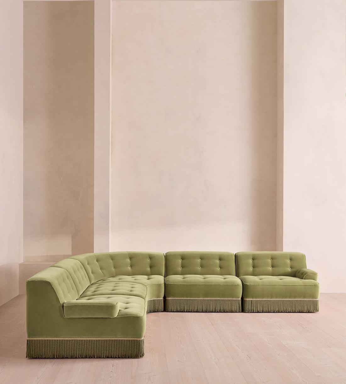 Elowen Modular Sofa - Corner Sofa - Velvet - Lichen UK - Listing - Image 2