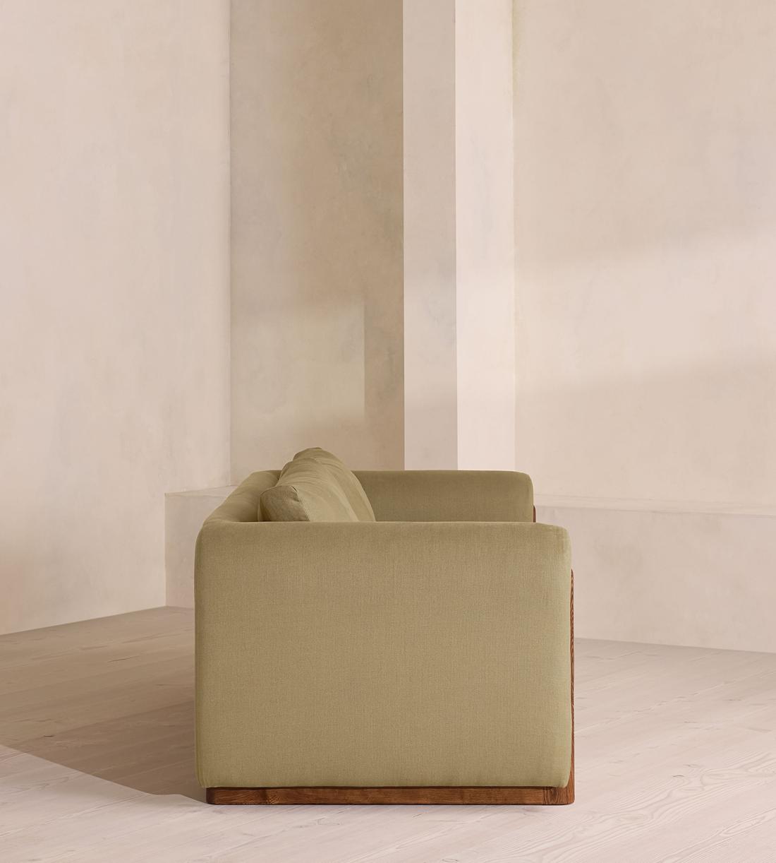 Farrell Three Seater Sofa - Linen - Wheat - Images - Image 3