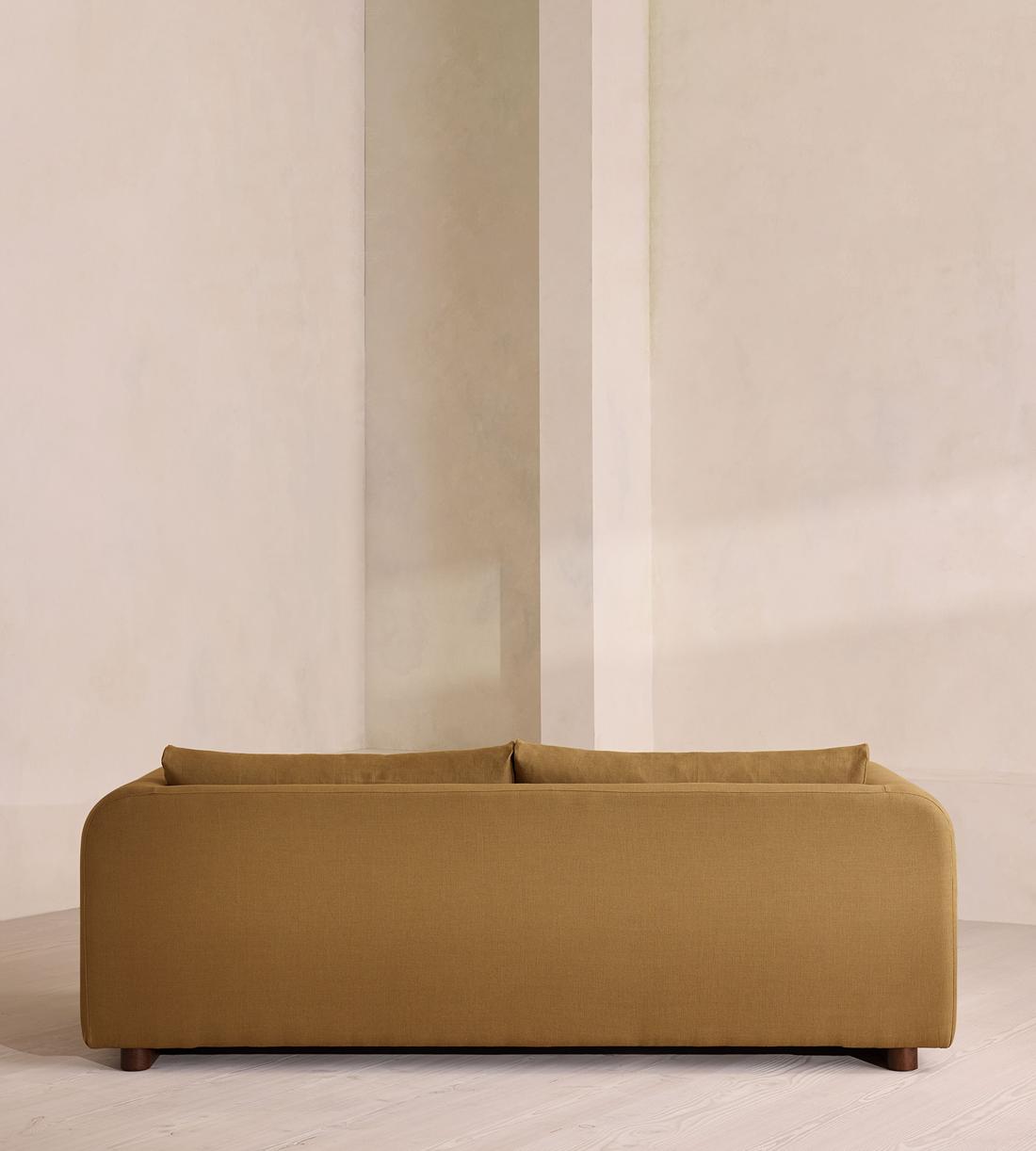 Farrell Three Seater Sofa - Linen - Ochre - UK - Images - Image 5
