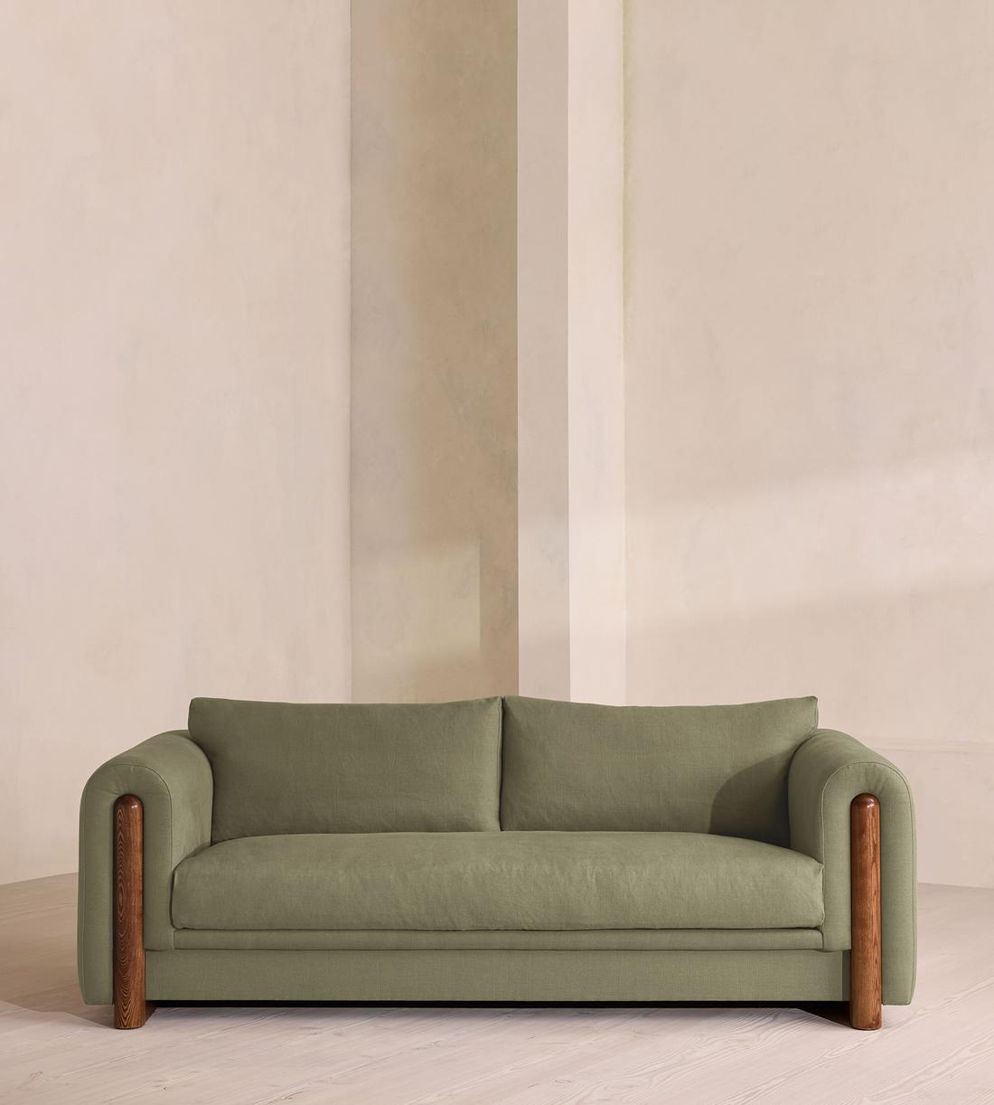 Farrell Three Seater Sofa - Linen - Sage - Listing - Image 2