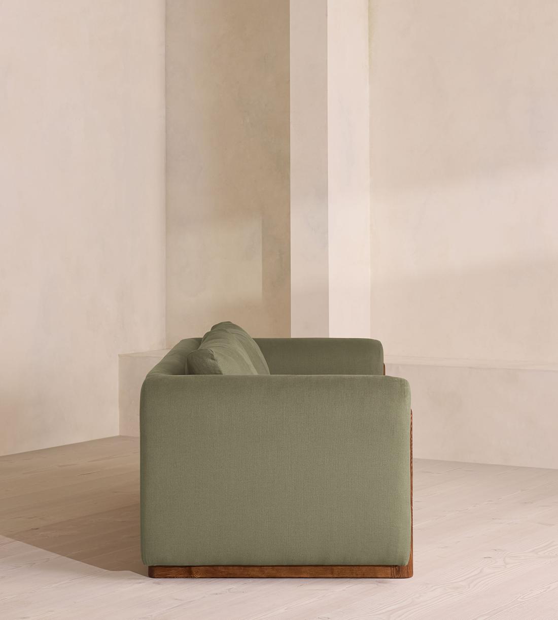 Farrell Three Seater Sofa - Linen - Sage - Images - Image 4
