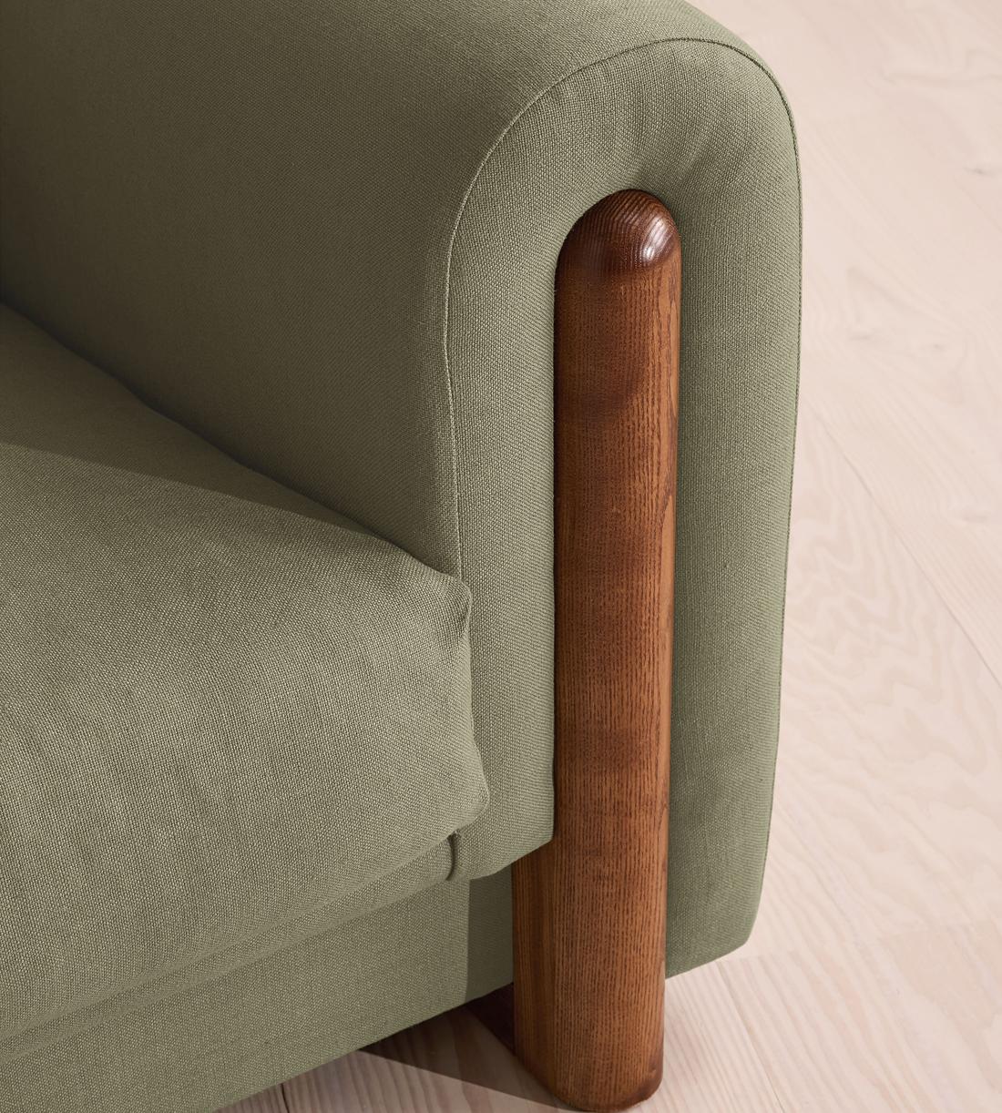 Farrell Three Seater Sofa - Linen - Sage - Images - Image 6