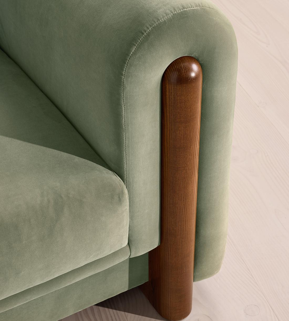 Farrell Three Seater Sofa - Velvet - Seafoam - UK - Images - Image 5