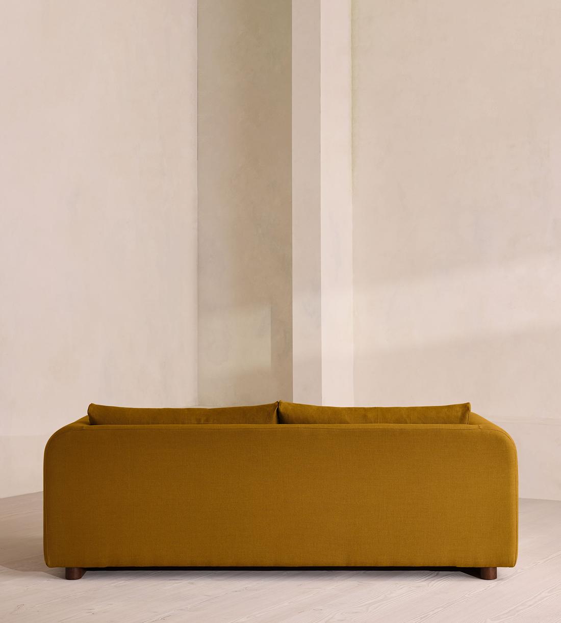 Farrell Three Seater Sofa - Linen - Turmeric - UK - Images - Image 4