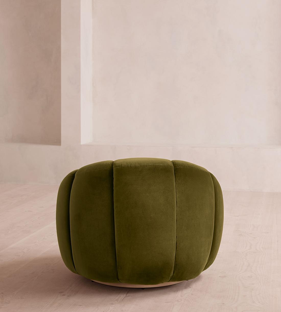 Garret Armchair - Velvet - Olive - Images - Image 4