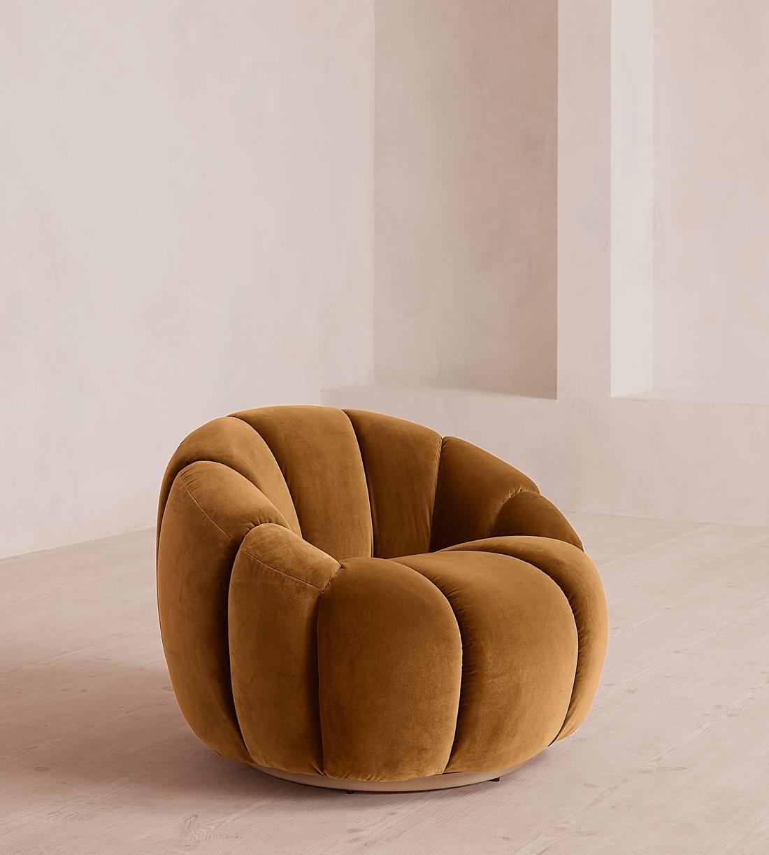 Garret Armchair - Velvet - Mustard - US - Listing - Image 1