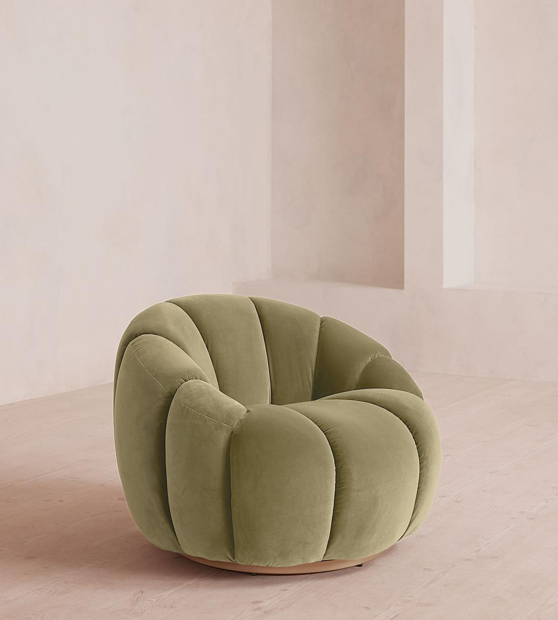 Garret Armchair - Velvet - Lichen - Listing - Image 1