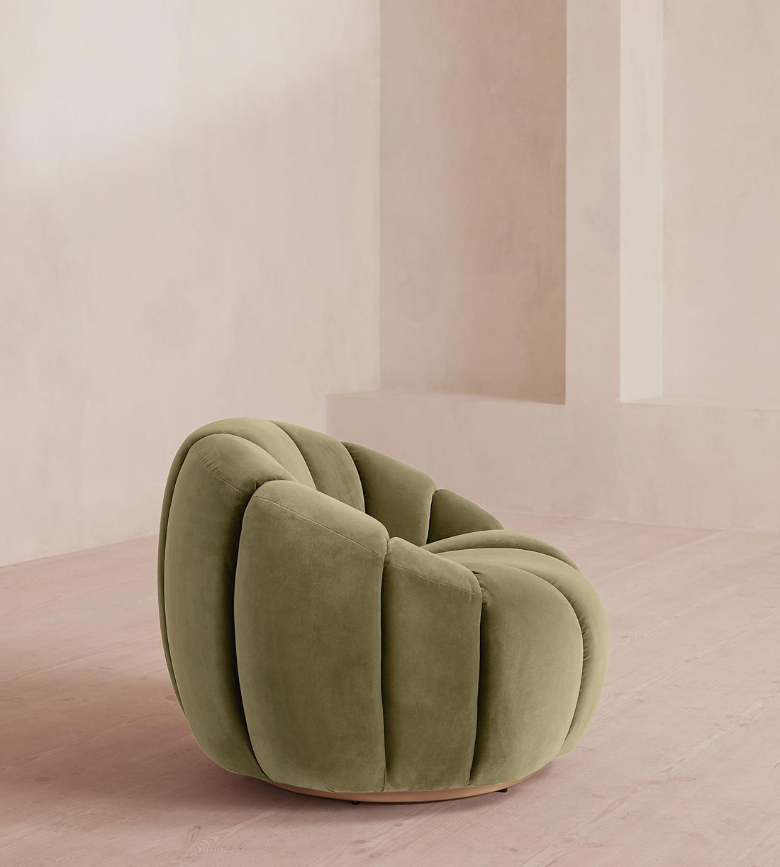 Garret Armchair - Velvet - Lichen - Images - Image 4