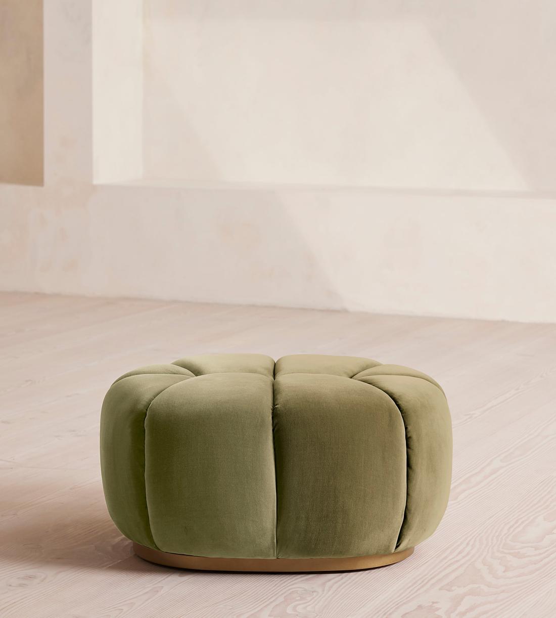 Garret Footstool - Velvet ,Lichen - Listing - Image 2
