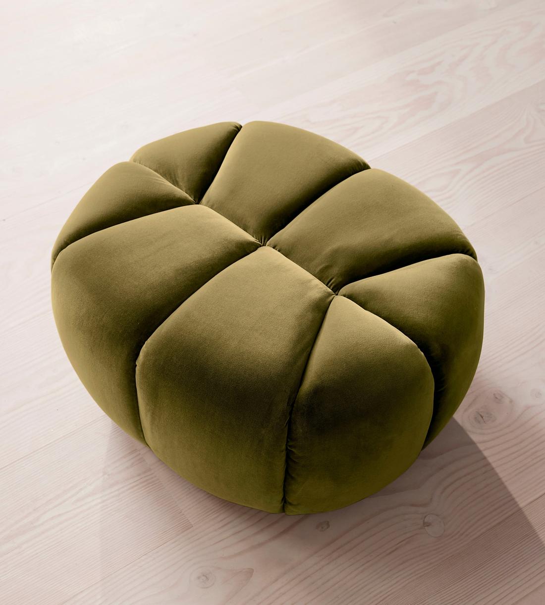 Garret Footstool - Velvet Olive - US - Images - Image 5