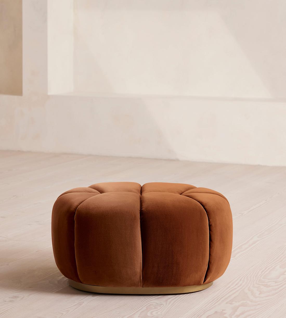 Garret Footstool - Velvet Cinnamon - US - Listing - Image 2