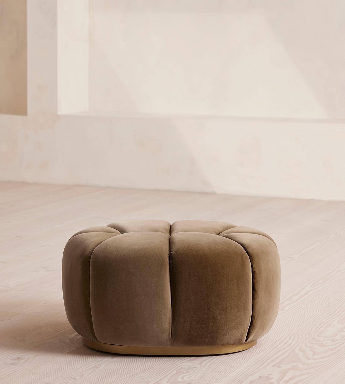 Garret Footstool - Velvet Truffle - US - Listing - Image 2