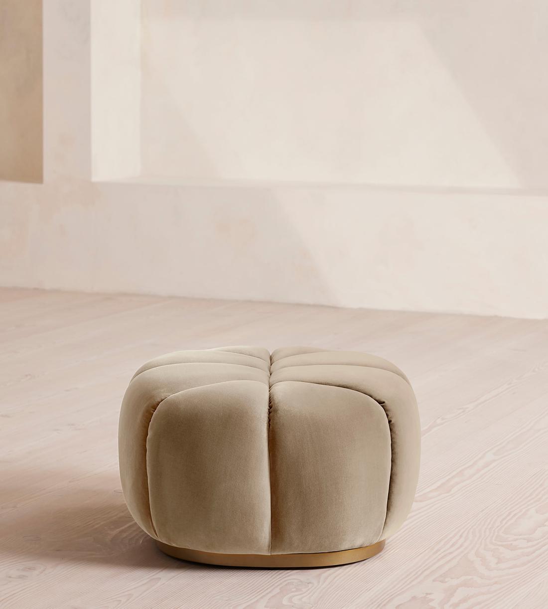 Garret Footstool - Velvet Oyster - UK - Images - Image 3