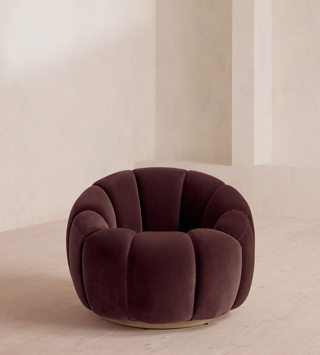 Garret Chair - Velvet - Aubergine - UK - Listing - Image 2