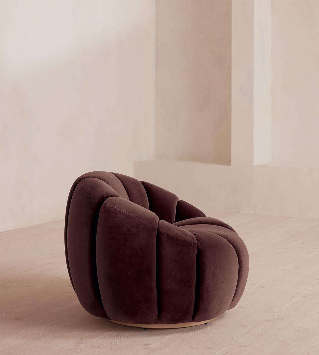 Garret Chair - Velvet - Aubergine - US - Images - Image 3