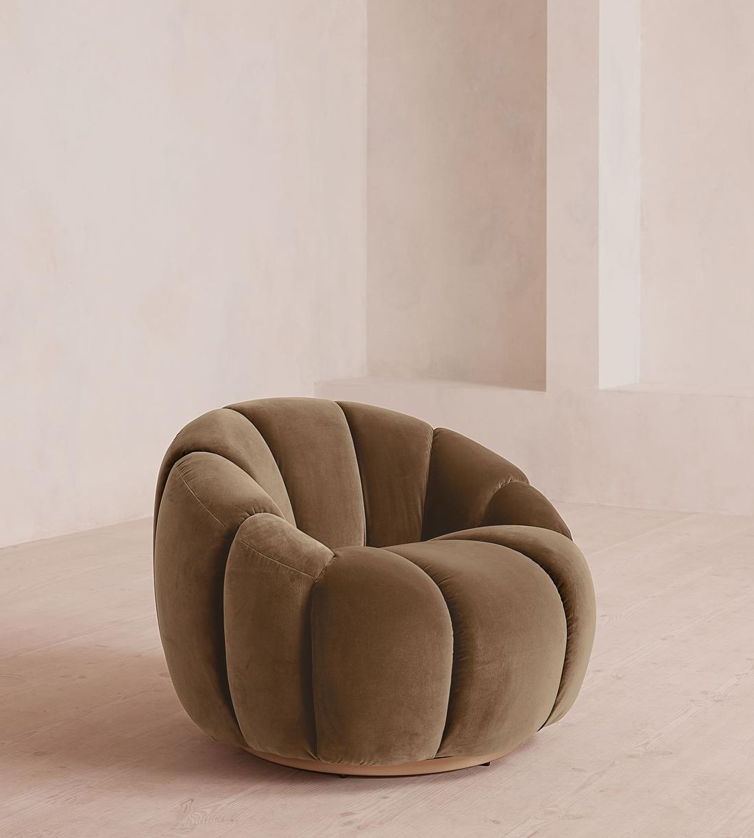 Garret Chair - Velvet - Truffle - UK - Listing - Image 1