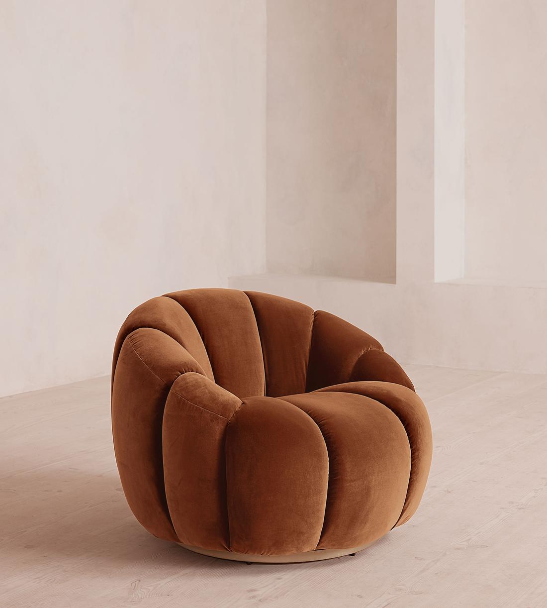 Garret Chair - Velvet - Cinnamon - US - Listing - Image 1