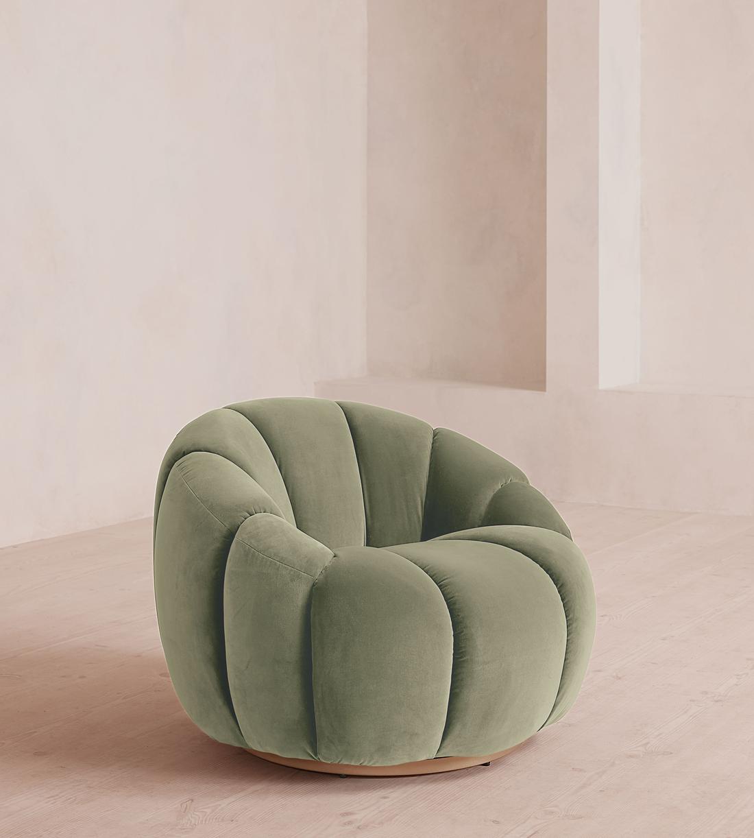 Garret Chair - Velvet - Seafoam - US - Listing - Image 1