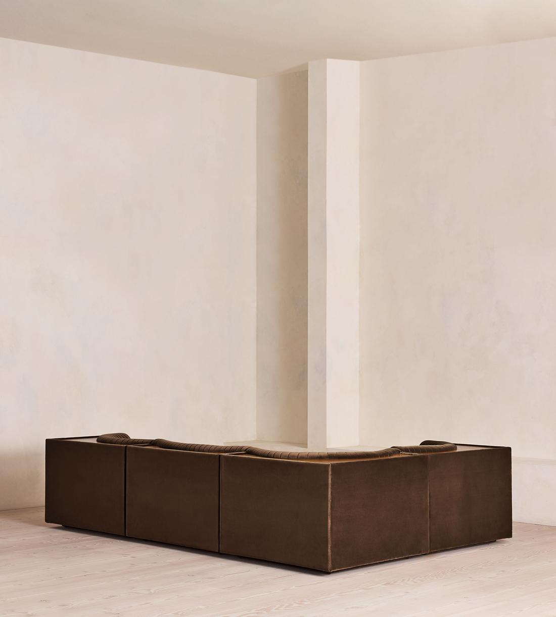 Hamish Modular Sofa - L-Shaped Sofa - Velvet - Chocolate - UK - Images - Image 3