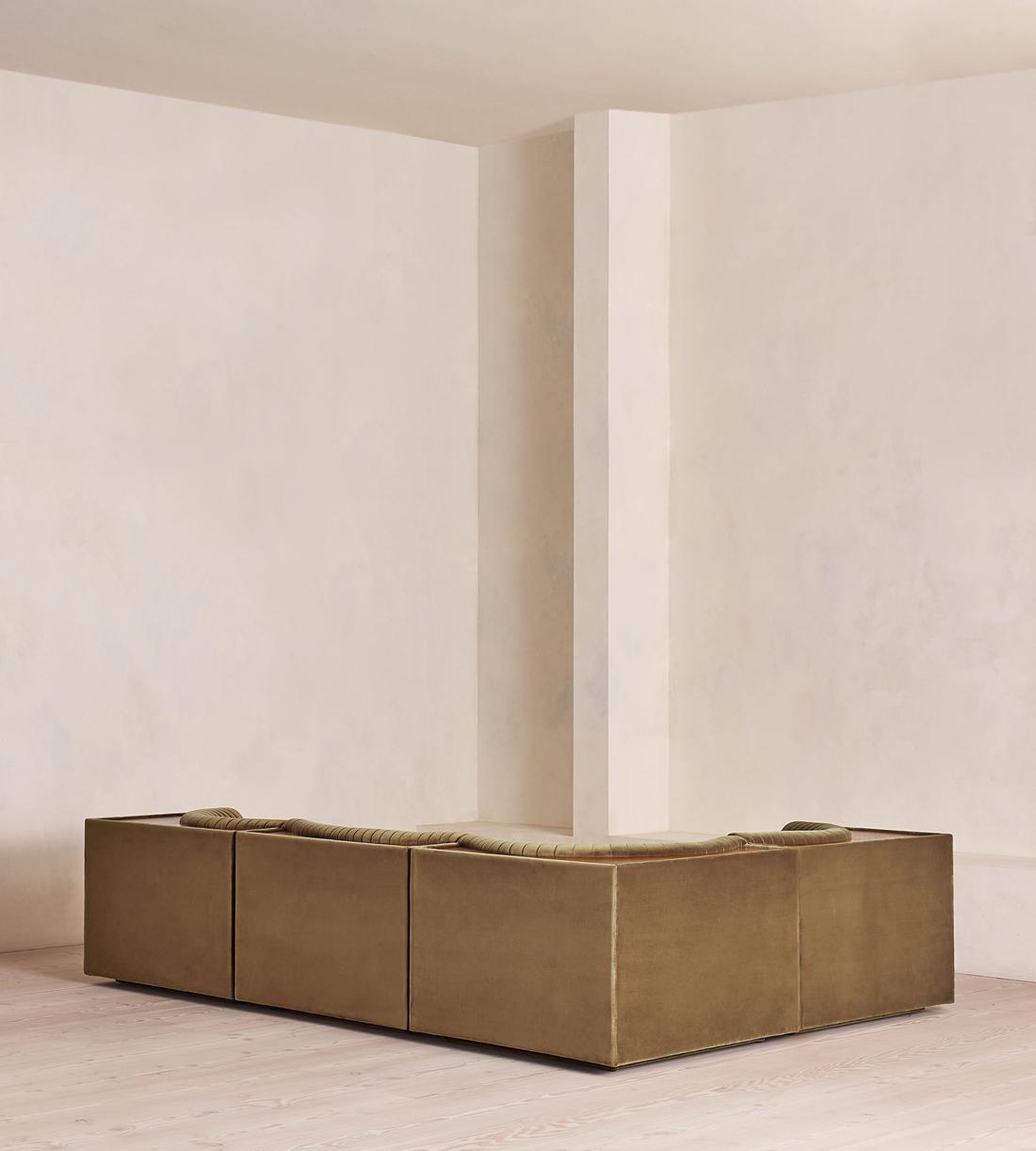 Hamish Sectional Sofa - L-Shape Sofa - Velvet - Truffle - US - Images - Image 3